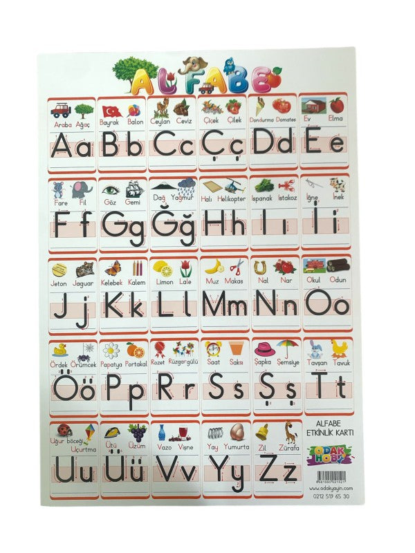 ODAK A4 YAZI ÇALIŞMA KARTI 10'LU