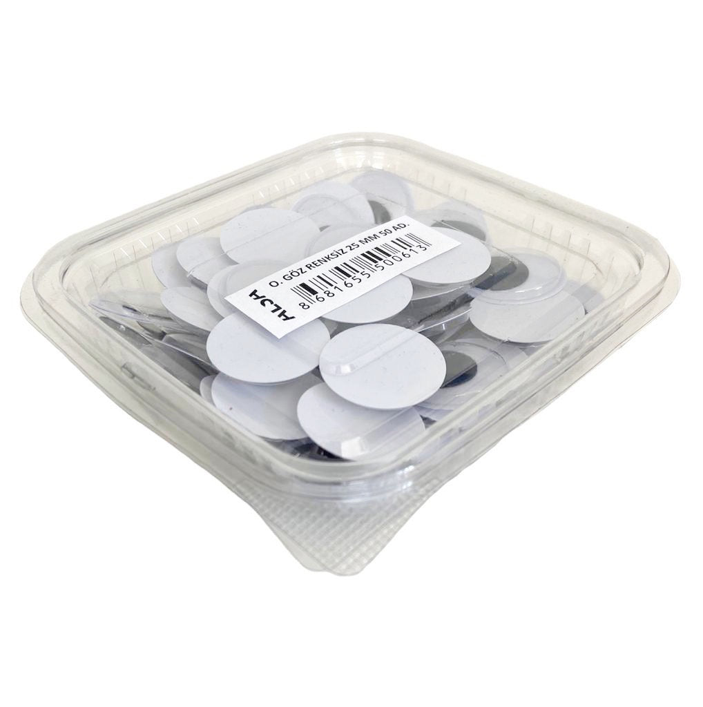 ALSA OYNAR GÖZ RENKSİZ 25MM 50'Lİ