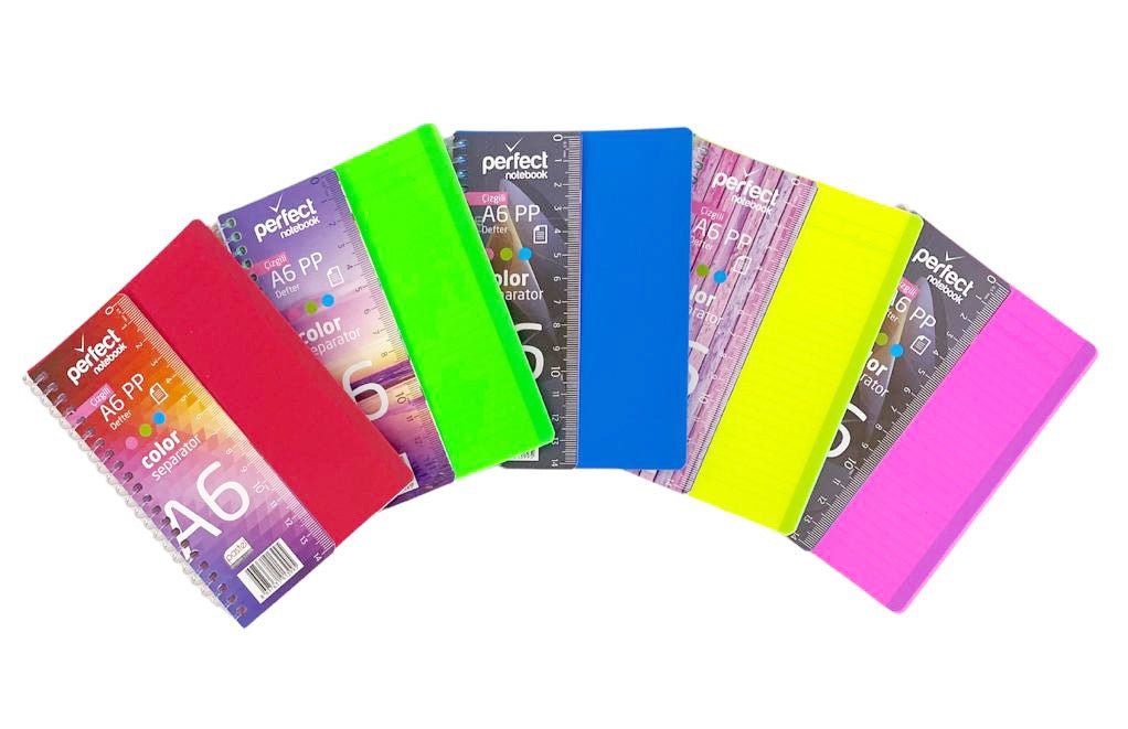 PASTEL A6PP KAPAK 51YP NOTDEFTERİ ÇİZGİLİ 12'Lİ*27 *************