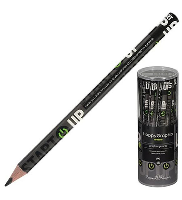HAPPY GRAPHİX 21-0062-06 JUMBO KURŞUN KALEM 4B 3,5MM START 30LU