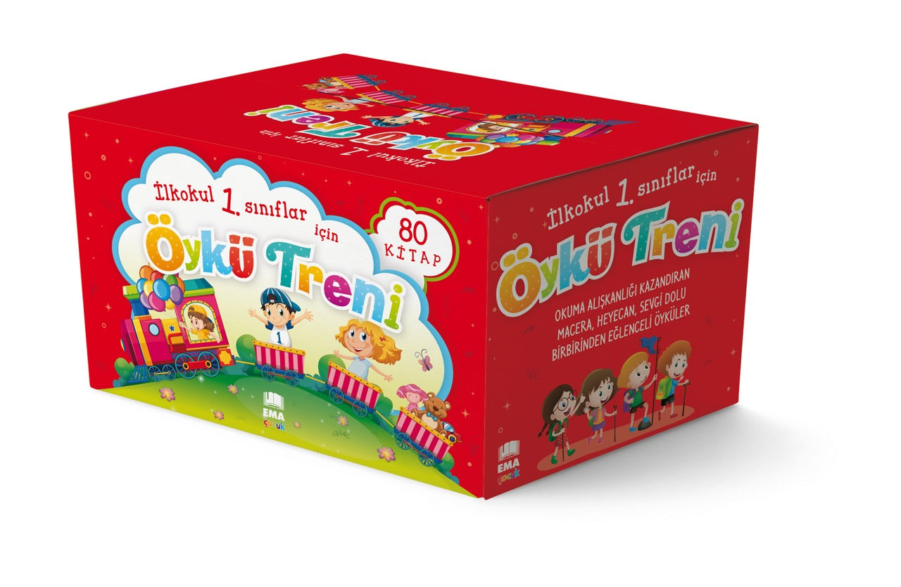 ÖYKÜ TRENİ 1 VE 2. SINIF 80 KİTAP/EMAÇOCUK