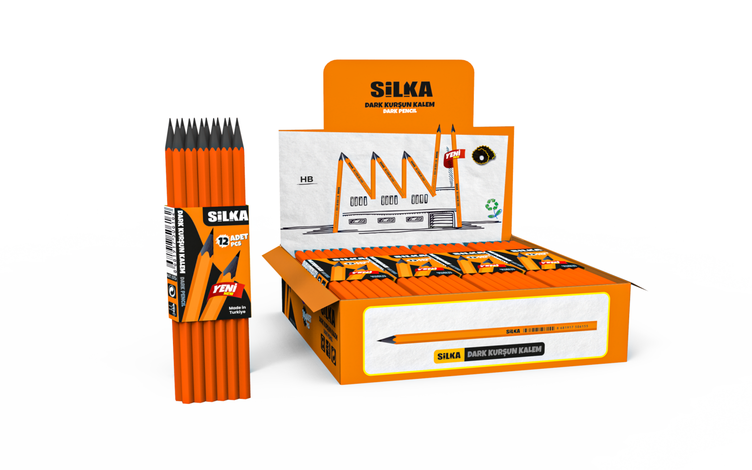 SİLKA ART.615 DARK KURŞUN KALEM 144'LÜ *12