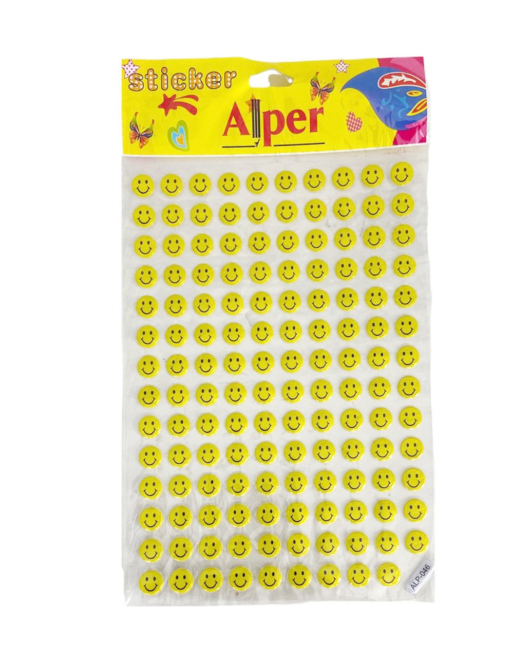 ALPER ALP046 MİNİK GÜLENYÜZ EMOJİ BÜYÜK STİCKER 12'Lİ