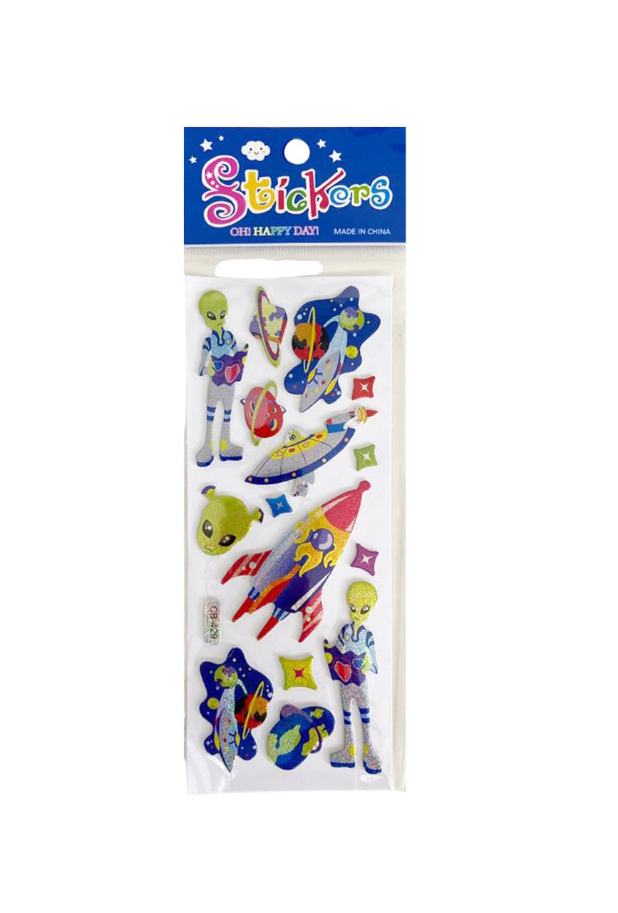 ALPER CB-429 UZAYLI KÜÇÜK STİCKER 20'Lİ