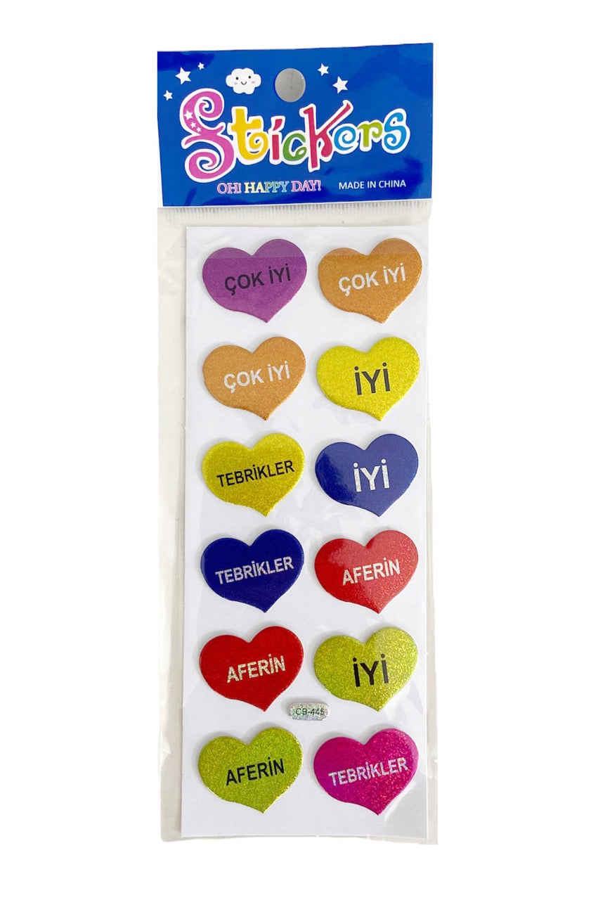 ALPER CB-445 AFERİN KÜÇÜK STİCKER 20'Lİ