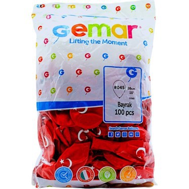 KAMP.GEMAR BAYRAKLI BALON 100 LÜ =