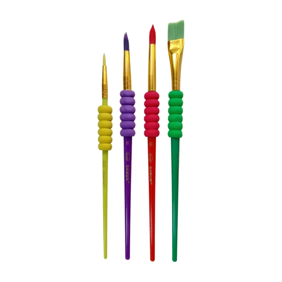 SAMUR 4'LÜ SÜNGERLİ FIRÇA SET