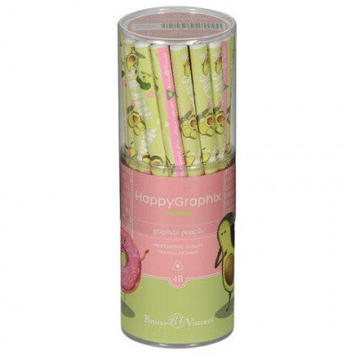 HAPPY GRAPHİX 21-0062-07 JUMBO KURŞUN KALEM 4B 3,5MM AVOKADO 30LU