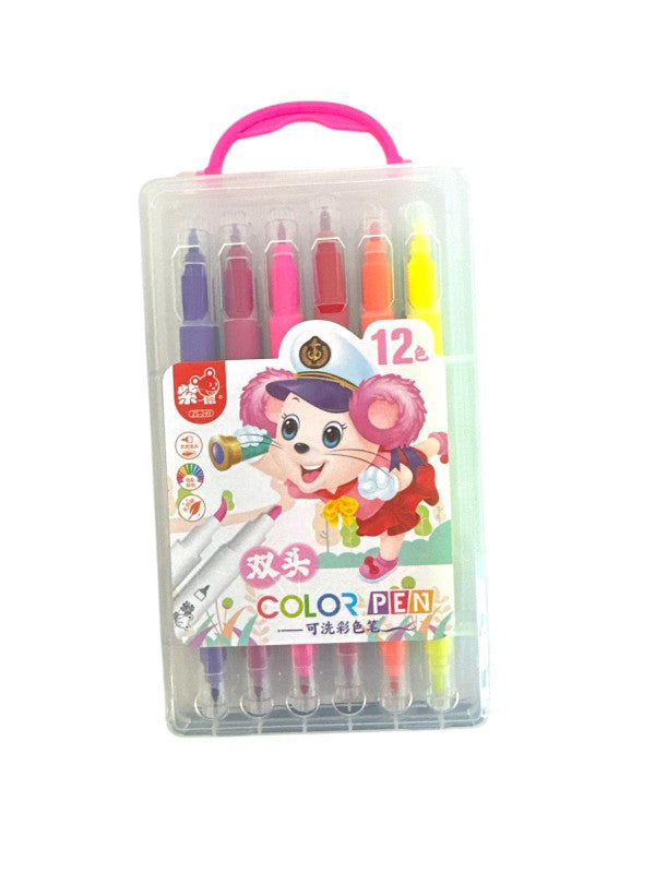 COLORPEN ÇİFT TARAFLI KEÇELİ KALEM 12 RENK