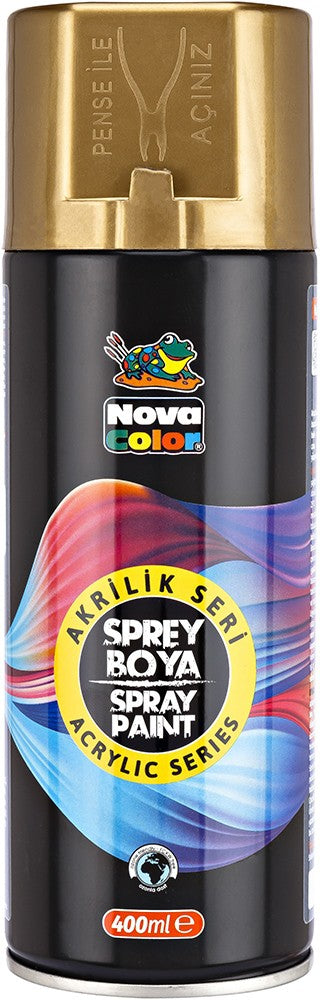 NOVA COLOR AKRİLİK SPREY BOYA 400 ML -ALTIN