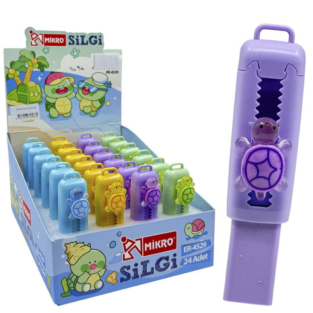 MİKRO ER-4529 TURTLES SÜRGÜLÜ SİLGİ 24'LÜ *32