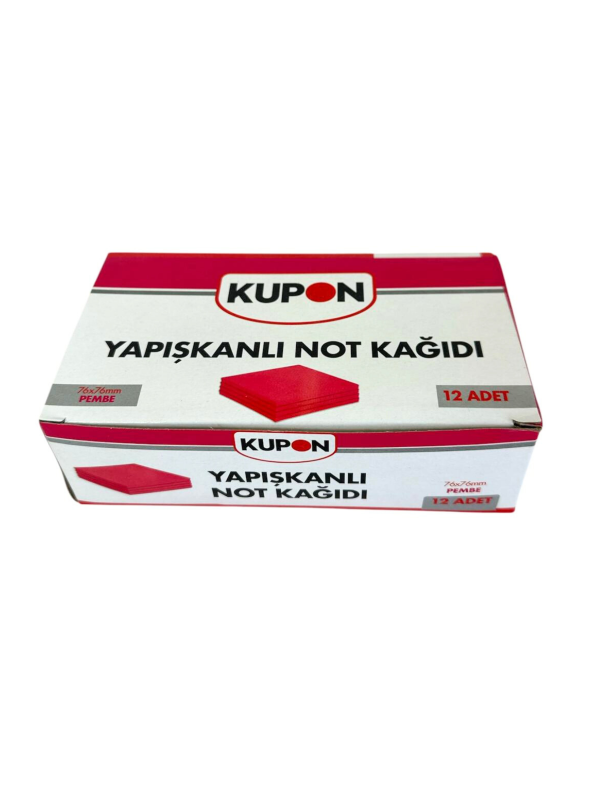 KUPON KYP-502 YAPIŞKANLI POSTİT PEMBE 12'Lİ *36