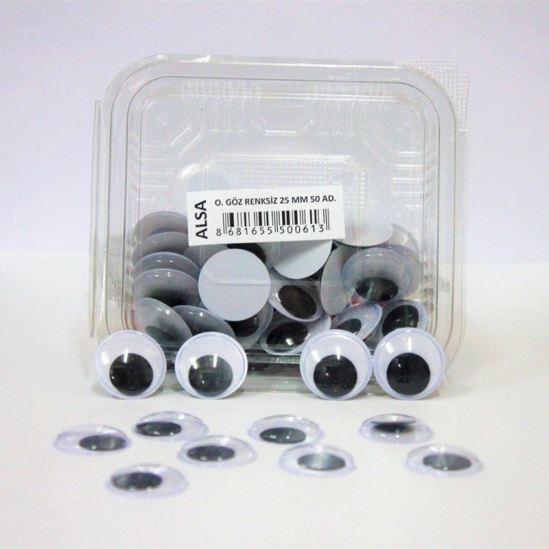 ALSA OYNAR GÖZ RENKSİZ 25MM