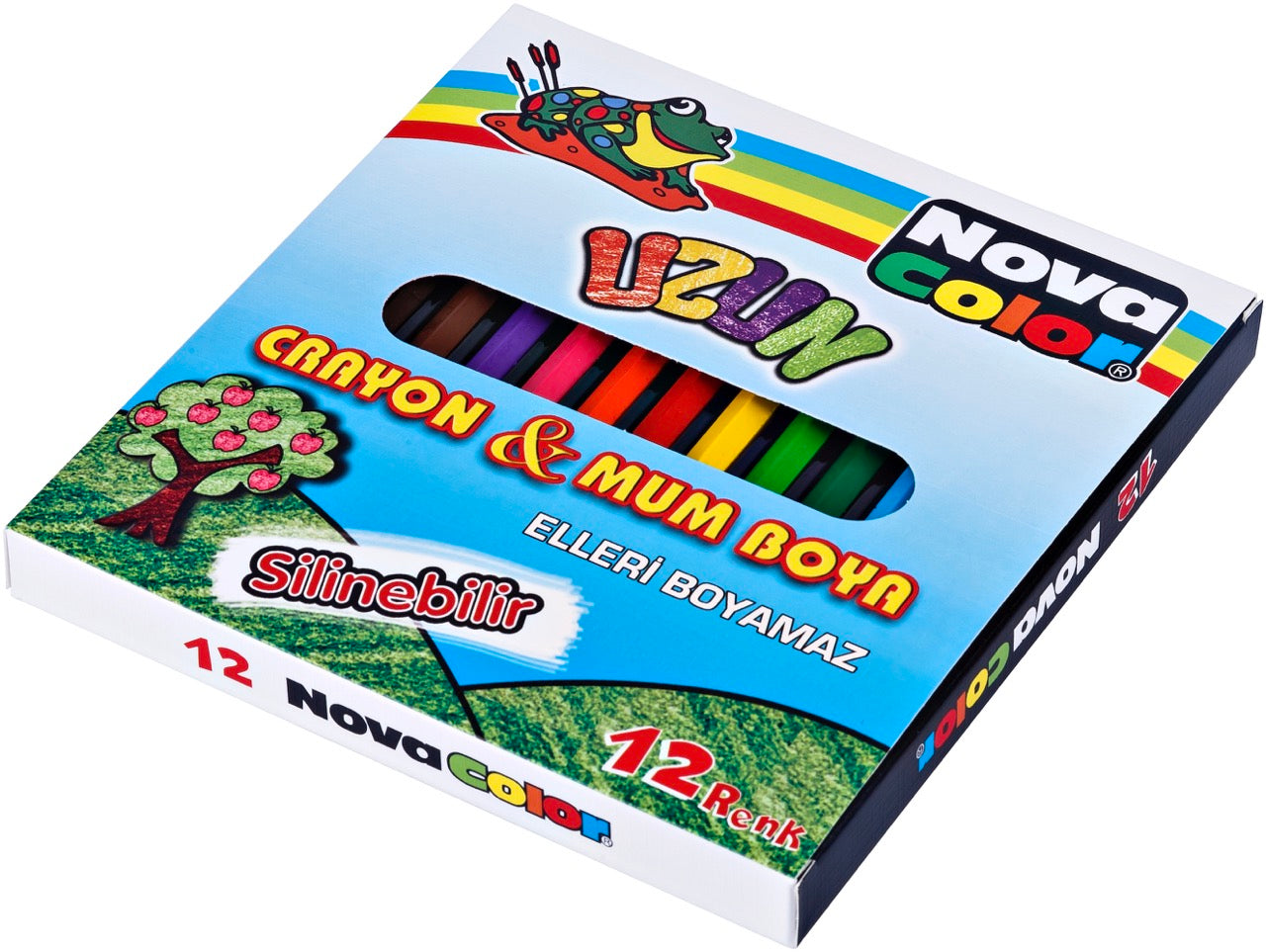 NOVA COLOR NC-2112 MUM BOYA UZUN 12RENK 24'LÜ *6