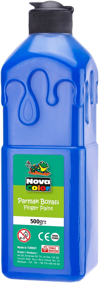 NOVA COLOR NC-372 MAVİ PARMAK BOYASİ 500 GR*24