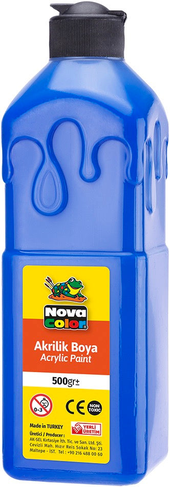 NOVA COLOR NC-383 AKRİLİK BOYA 500 GR MAVİ *24