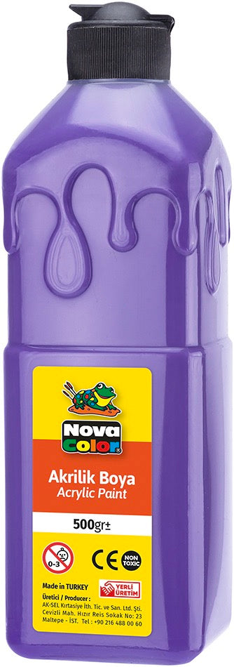 NOVA COLOR NC-389 AKRİLİK BOYA 500 GR MOR *24