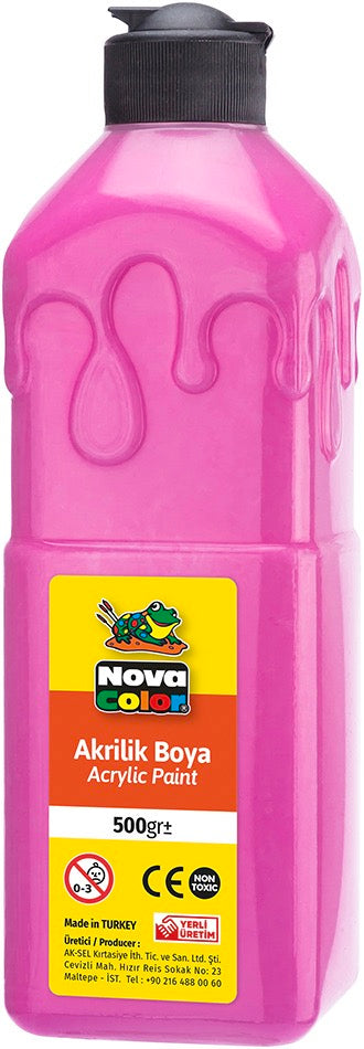 NOVA COLOR NC-390 AKRİLİK BOYA 500 GR PEMBE *24