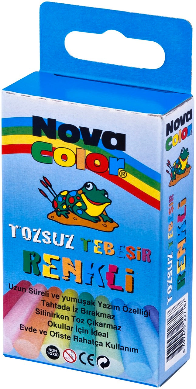 NOVA COLOR NC-4110 TOZSUZ TEBEŞİR BEYAZ 10'LU *16