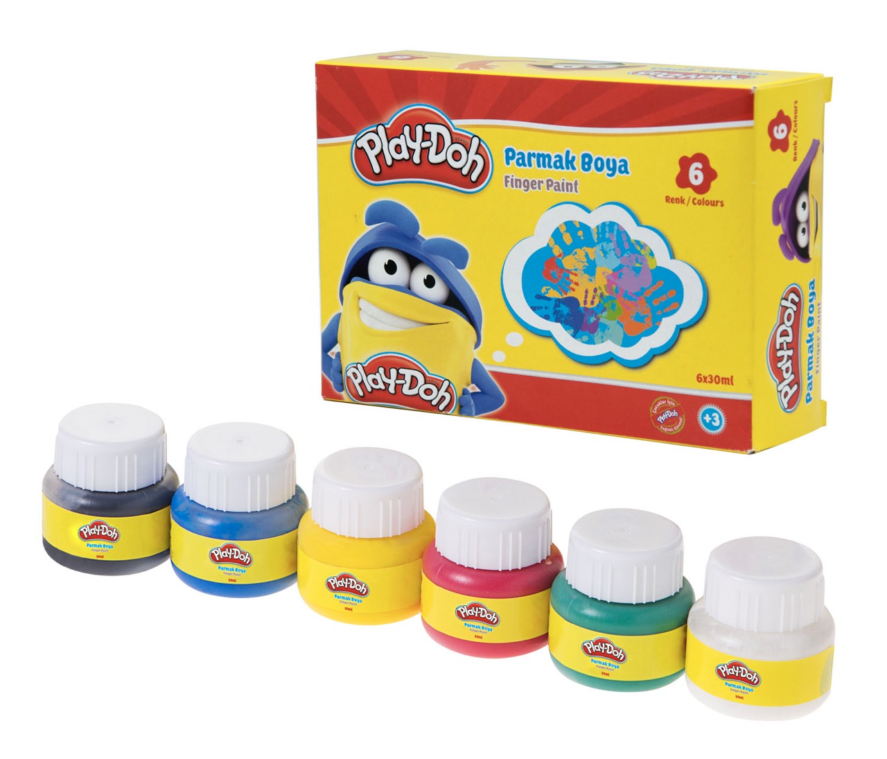 PLAY-DOH PR001 PARMAK BOYASI 6 RENK 30 ML. *48