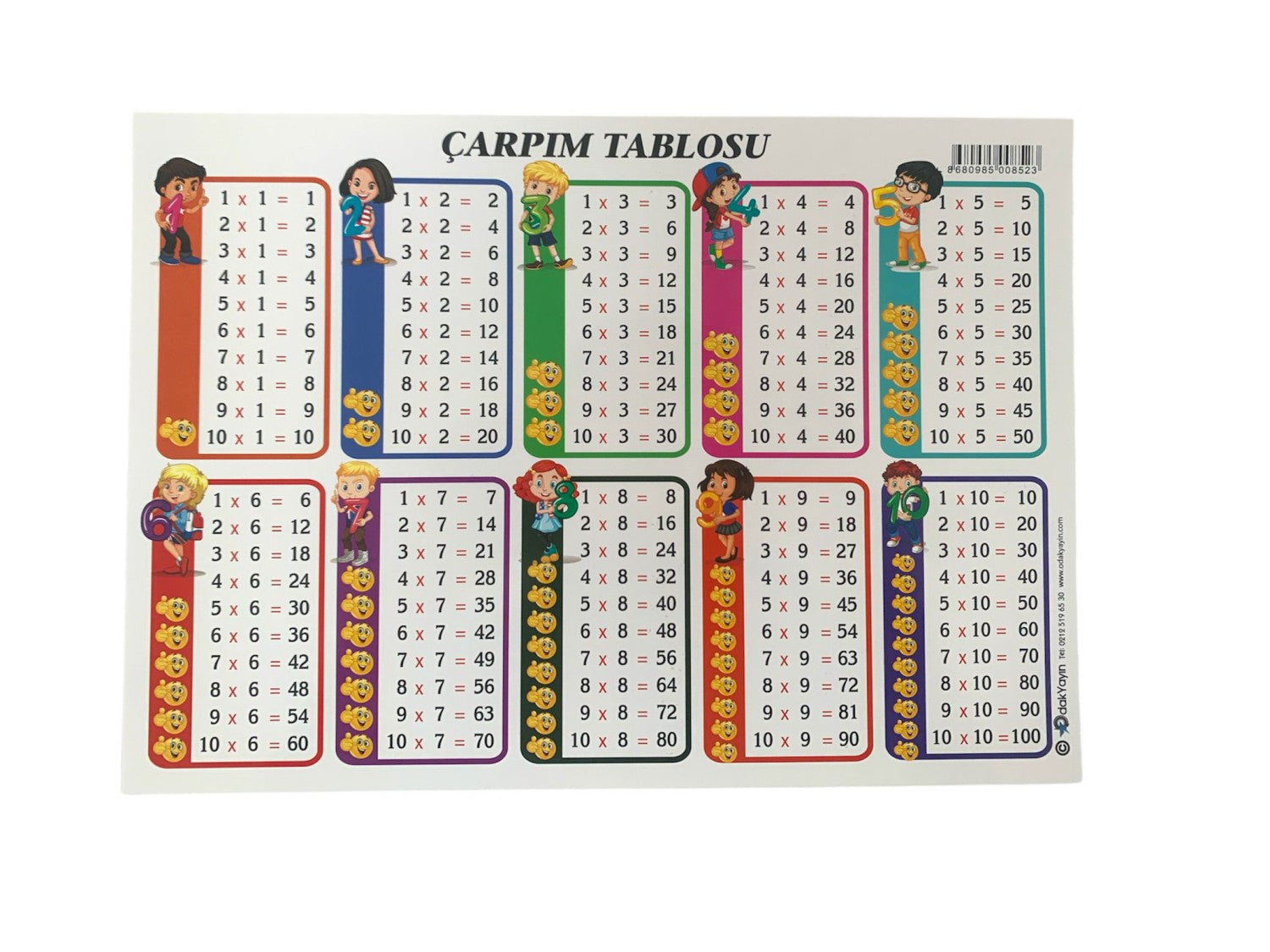 ODAK A-4 ÇARPIM TABLOSU 10'LU