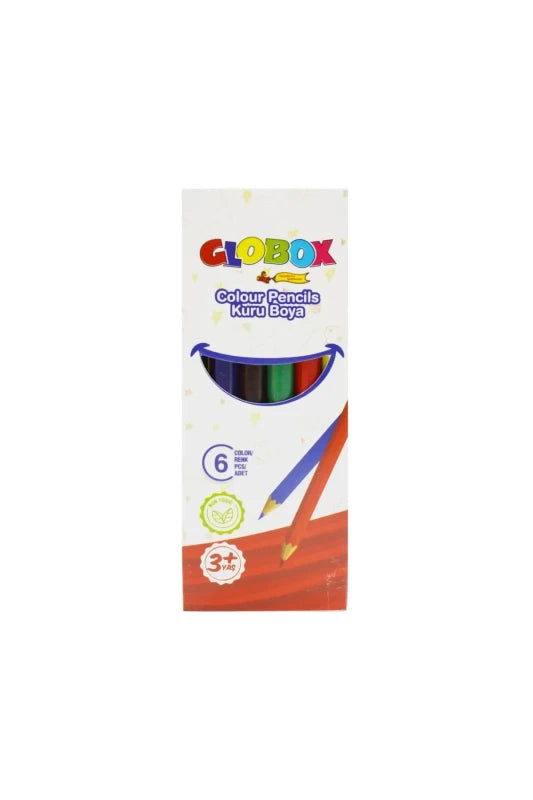GLOBOX 3673 6 RENK KISA KURU BOYA 12'Lİ > *40
