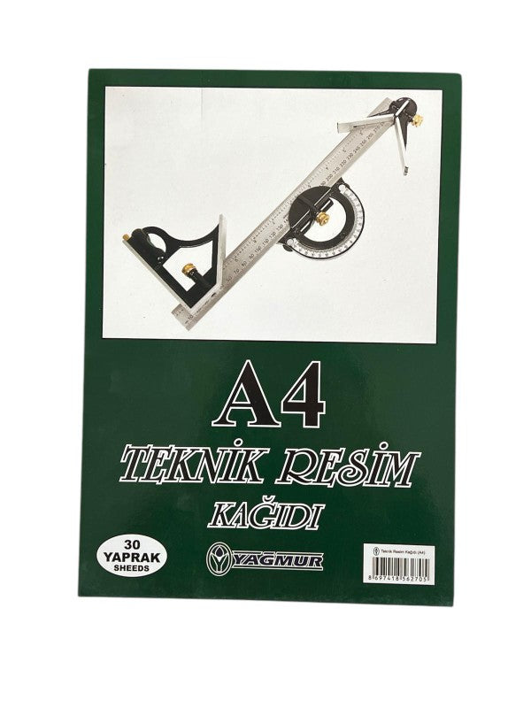 YAĞMUR A4 TEKNİK RESİM DEFTERİ 12'Lİ 30 YPR.*11