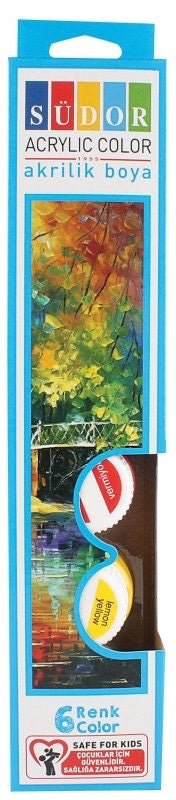 SÜDOR SD121 AKRİLİK BOYA 6'LI ŞİŞE *72