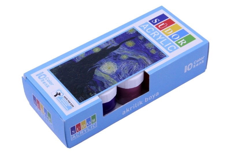 SÜDOR SD122 AKRİLİK BOYA 10'LU ŞİŞE *48