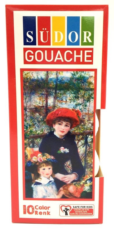 SÜDOR SD522 10'LU ŞİŞE GUAJ BOYA *48