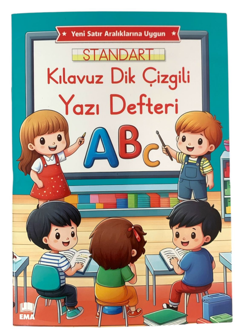 EMA A4 KILAVUZ DİK ÇİZGİLİ GÜZEL YAZI DEFTER RENKLİ*50 |