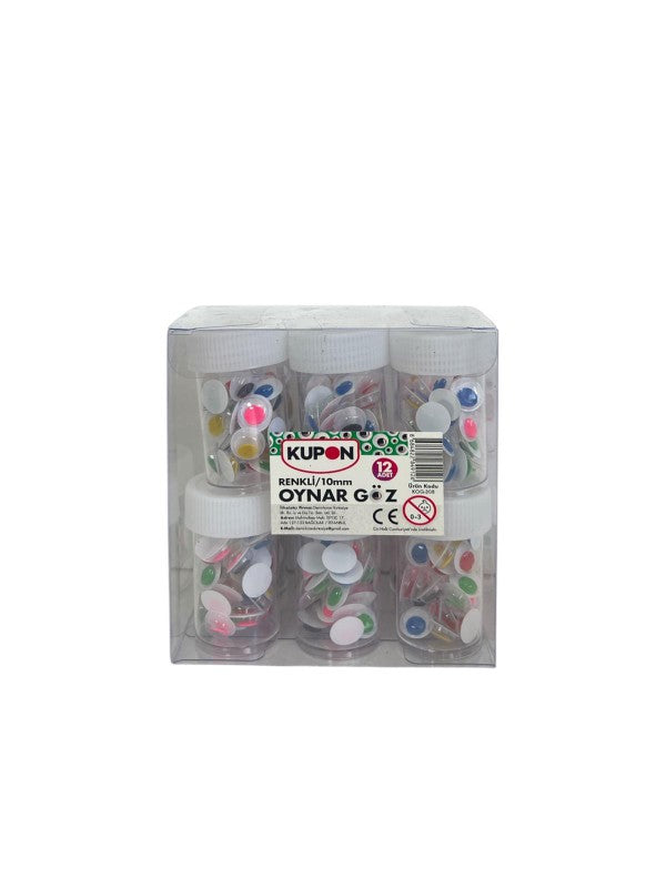 KUPON KOG-308 OYNAR GÖZ RENKLİ 10MM 12'Lİ *48
