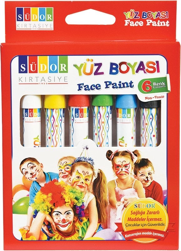 SÜDOR YB01 YÜZ BOYASI 6 RENK *120