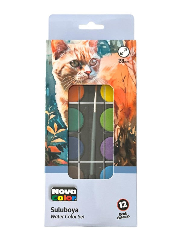 NOVA COLOR NC-237 12 RENK SULU BOYA*96