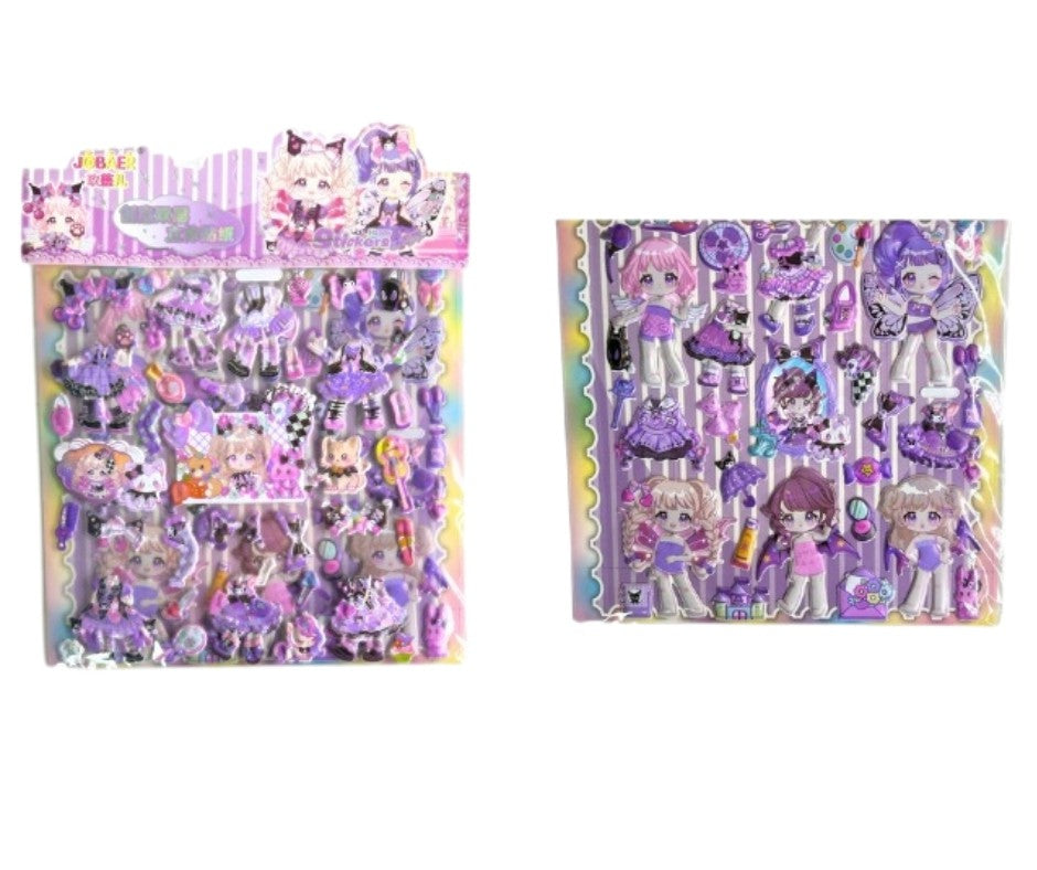 VAGON C-1606 KIYAFET GİYDİRMELİ STİCKER 10'Lİ