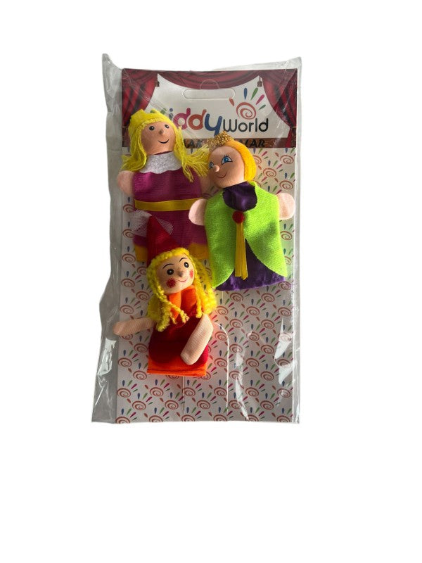 WORLD-01479 AHŞAP PARMAK KUKLA 3'LÜ