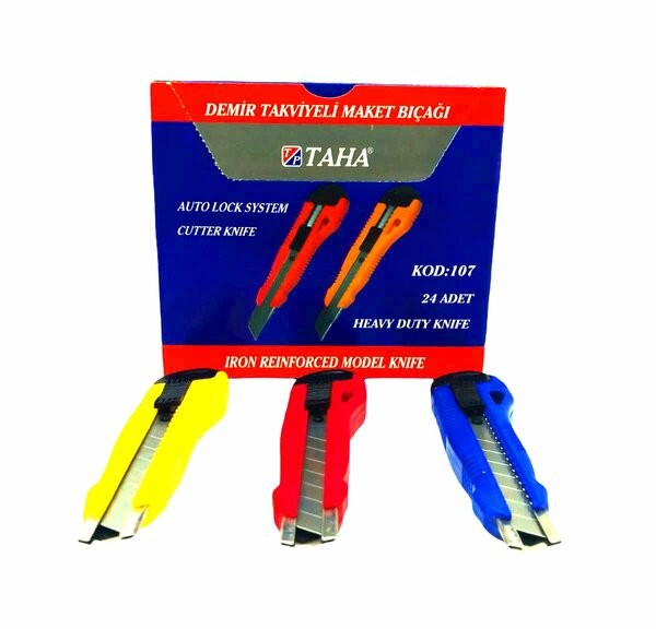 TAHA 107 BÜYÜK MAKET BIÇAĞI DEMİRLİ 24'LÜ *12