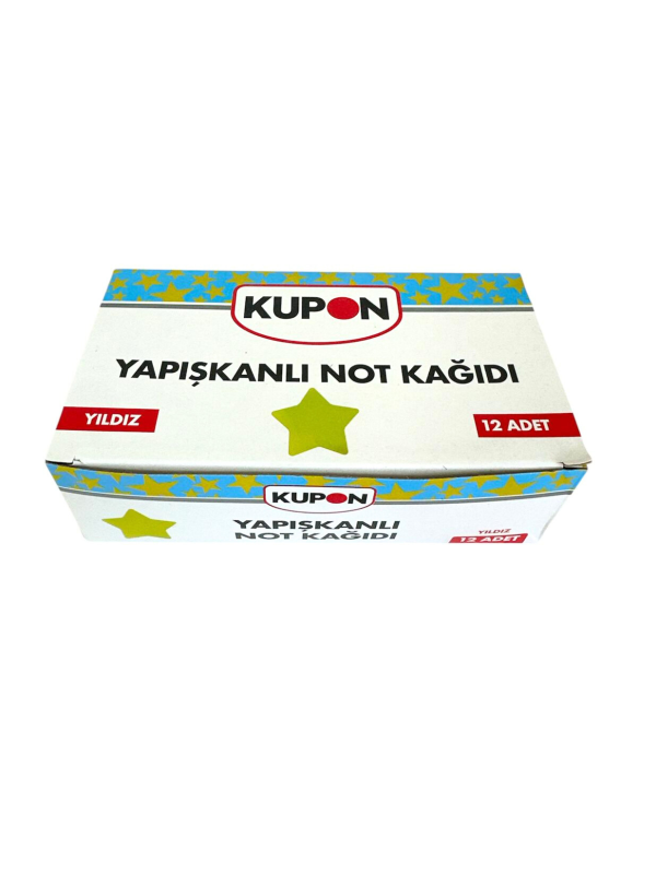 KUPON KYP-531 YAPIŞKANLI POSTİT YILDIZ 12'Lİ*36