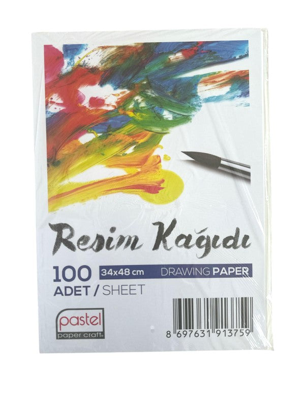 PASTEL RESİM KAĞIDI 100'LÜ 35*50 *15***********
