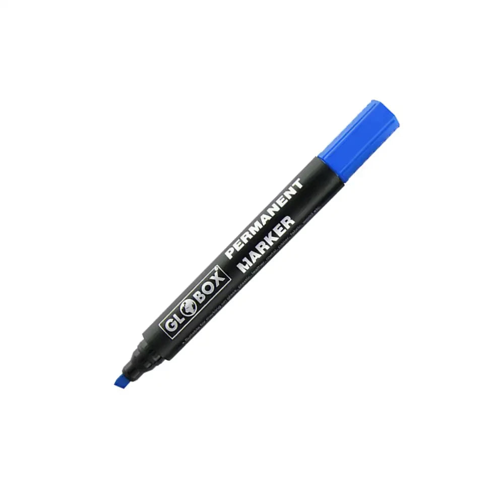 GLOBOX 6922 KESİK UÇ MAVİ PERMANENT MARKER 12'Lİ