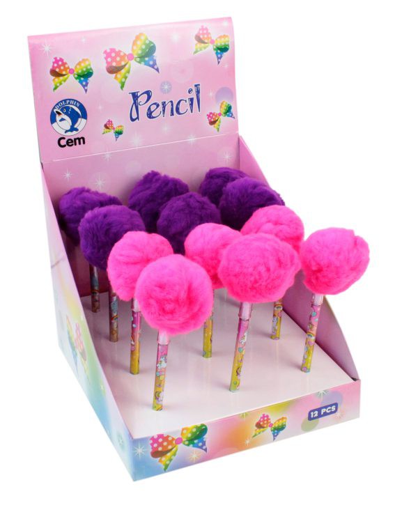 DOLPHIN POP-902 GEÇMELİ KALEM PONPON BAŞLIK 12'LI