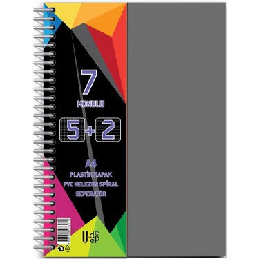 U-DEEP PP KAPAK AYRAÇLI DEFTER 5+2 175YP*28