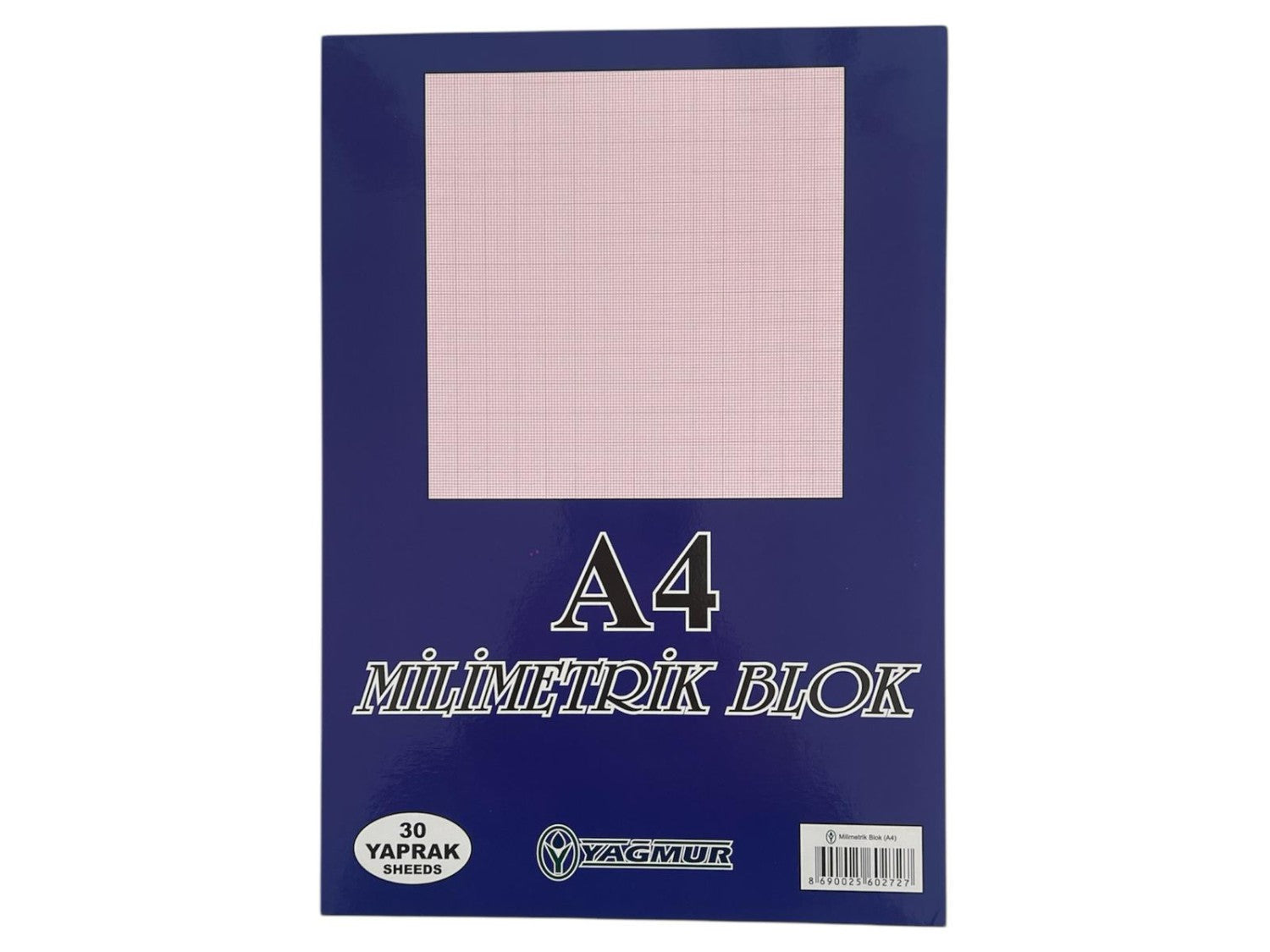 YAĞMUR A4 MİLİMETRİK BLOK 12'Lİ PEMBE-MAVİ*11