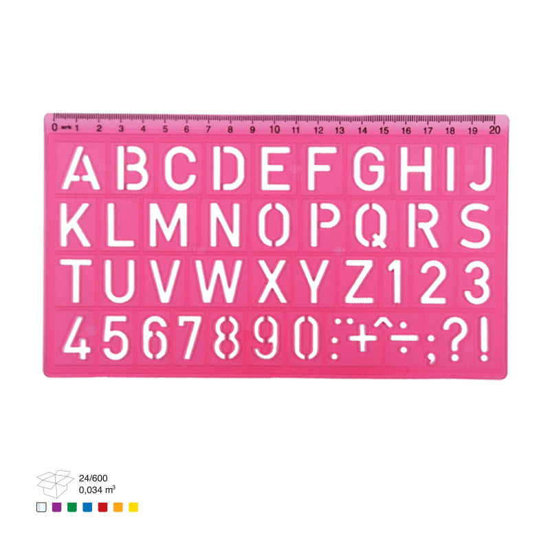 ARK 121 HARF ŞABLONU 20CM 24'LÜ *25