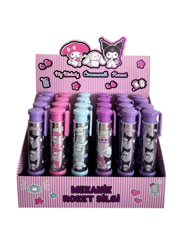 TMN 612315 KUROMİ&MYMELODY&CIN NOMARAL MEKANİK ROKET SİLGİ 24'LÜ*576