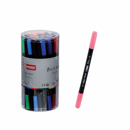 MİKRO ZW-612-48 ÇİFT TARAFLI 48'Lİ KEÇELİ KALEM *36