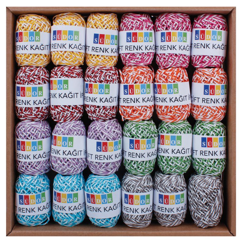 SÜDOR MN12-2 KRAFT İP 10MT ÇİFT RENK 24'LÜ*48