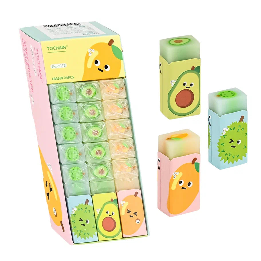 MİKRO E2112 ORMAN MEYVELİ ECO PVC SİLGİ 24'LÜ*30